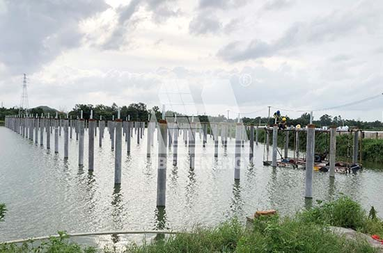 漁業(yè)養(yǎng)殖+光伏發(fā)電！邁貝特廣東開平50MW漁光互補光伏項目開工