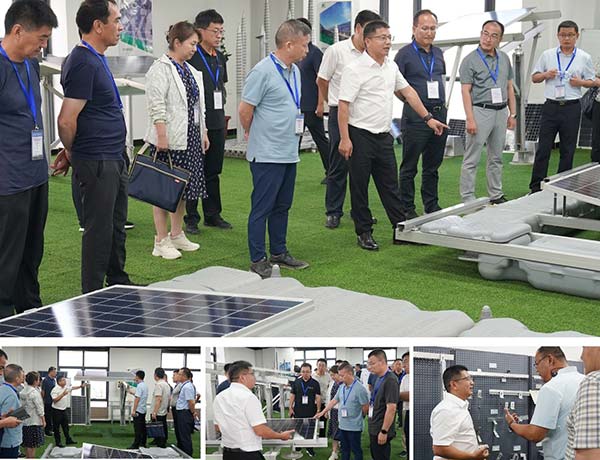 領(lǐng)導(dǎo)一行參觀(guān)了邁貝特產(chǎn)品展廳和車(chē)間